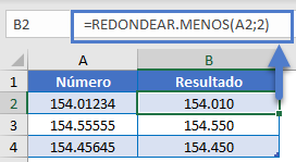 Redondear hacia Abajo Dos Decimales