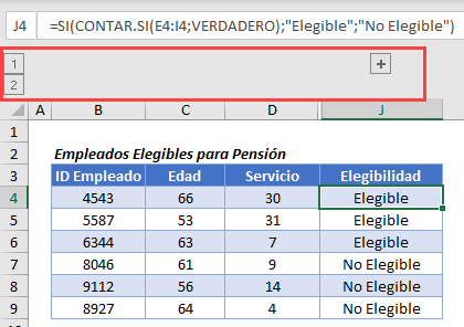 SI Complejo Columnas Agrupadas Ocultas en Excel