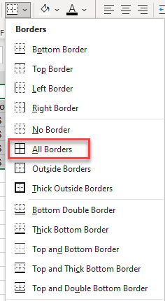 borders all borders