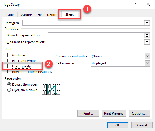 borders sheet tab