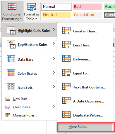 condformat values more rules