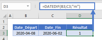 mois entre dates exemple simple