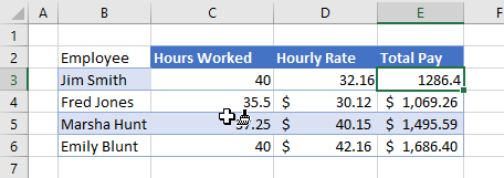 removefill double click