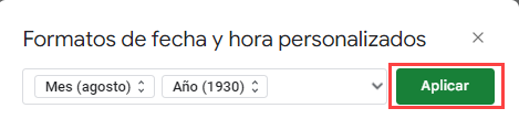Aplicar Formato en Google Sheets