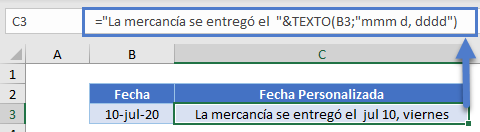 Cadena Combinada con Función Texto en Excel