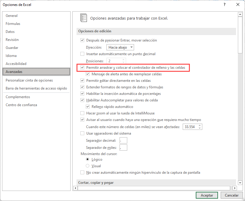 Cómo Activar el Relleno Automático en Excel