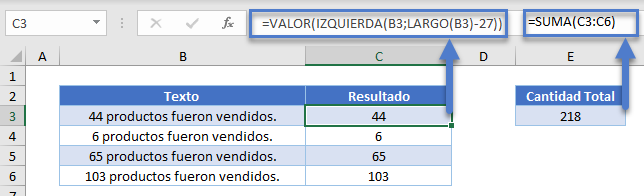 Convertir Resultados Funciones de Texto en Números Con Función VALOR en Excel