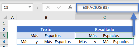 Cuando ESPACIOS no Funciona en Excel