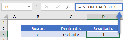 Función ENCONTRAR Posición Inicial en Excel