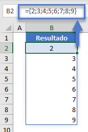 Función FILA con un Rango en Excel