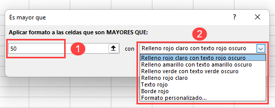 Resaltar Celdas con Valores Mayor Que en Excel