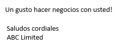 Saludos Final en Correo Enviado en Excel