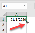 Tirador de Relleno en Excel