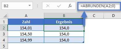 abrunden formel verwenden