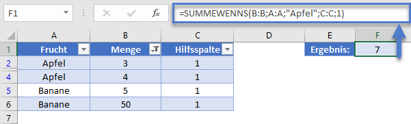 bedingte teilergebnis formel