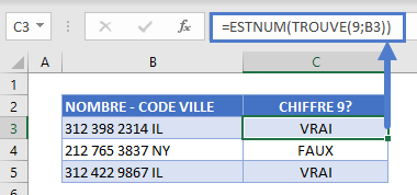 cellule contient nombre specifique exemple principal