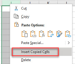 copy column insert copied cells