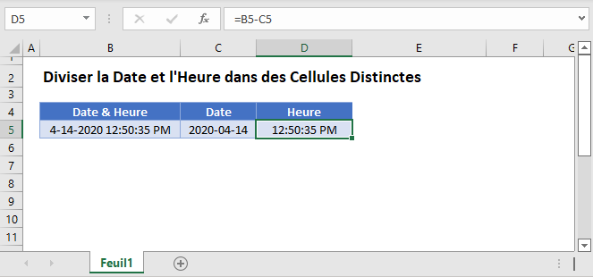 diviser date heure fonction principale
