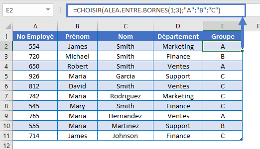 groupes aleatoires fonction alea entre bornes exemple 2