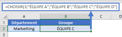 groupes aleatoires fonction choisir