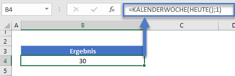 heute formel kalenderwoche funktion