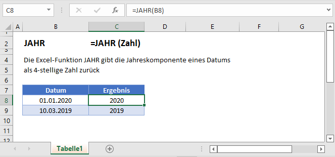 jahr formel hauptfunktion