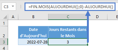 jours restants mois fonction aujourdhui