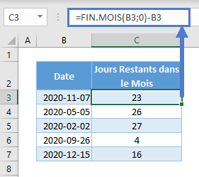 jours restants mois fonction fin mois