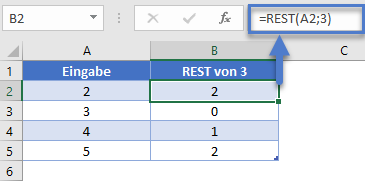 rest formel grundbeispiel Zellenbezug 3