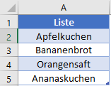 vergleich formel ausgangsliste