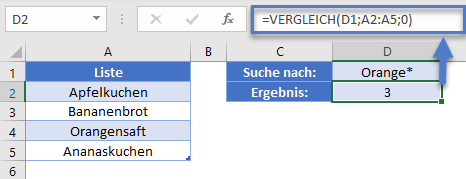 vergleich formel platzhalter ergebnis