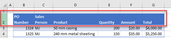 AdvancedFilterNotWorking headings 1 row