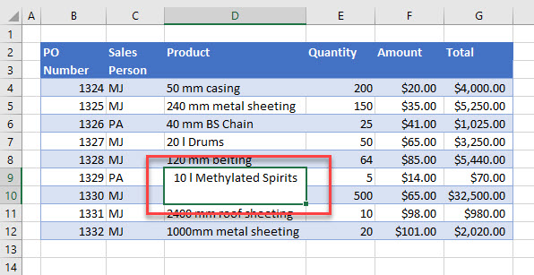 AdvancedFilterNotWorking merged data