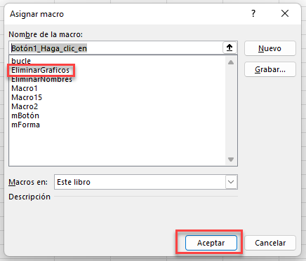 Asignar Macro Existente a Botón