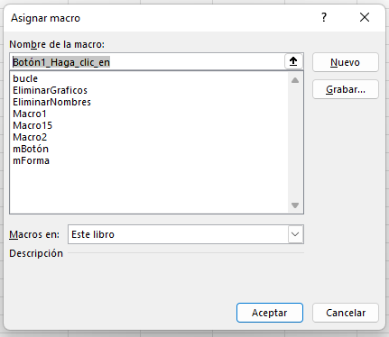 Asignar Macro a Botón