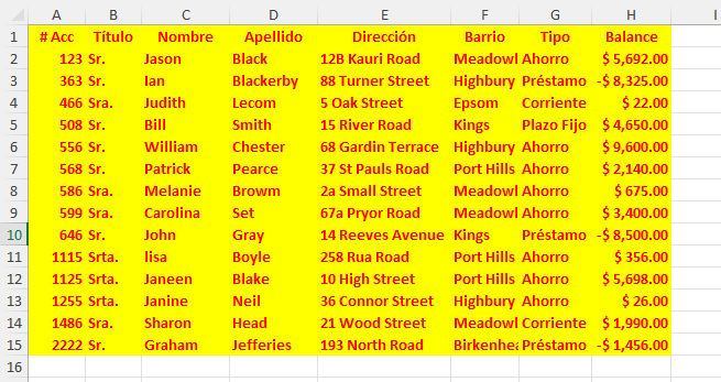 Asignar Region Actual a Variable y Colorear