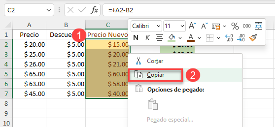 Copiar Rango en Excel