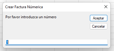 InputBox Numérico