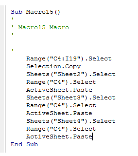 Macro con Movimientos del Cursor Innecesarios