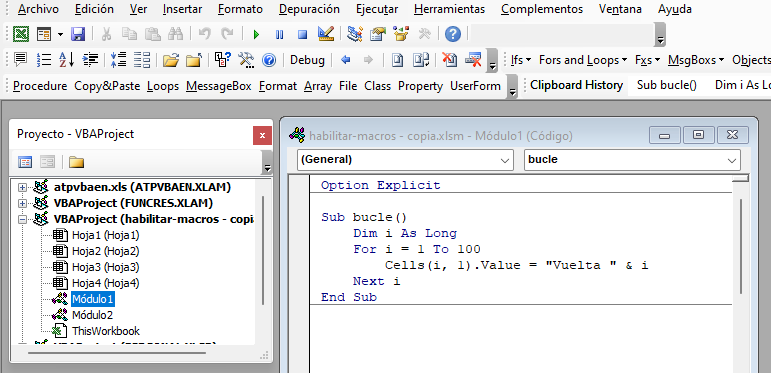 Muestra de Código VBA