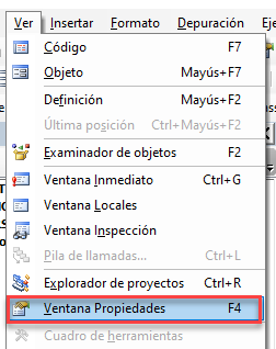Ver Ventana de Propiedades
