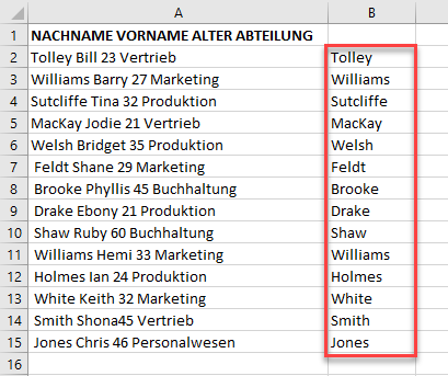 automatisches ausfuellen typ xlFlashFill ergebnis