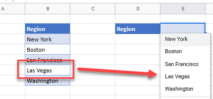 dynamic dropdown gs updated dropdown