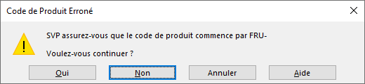 formules validation donnees personnalisees dialogue commence par alerte avertissement exemple