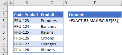 formules validation donnees personnalisees majuscules