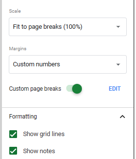 howtoprint gs custom page breaks