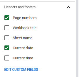 howtoprint gs page numbers