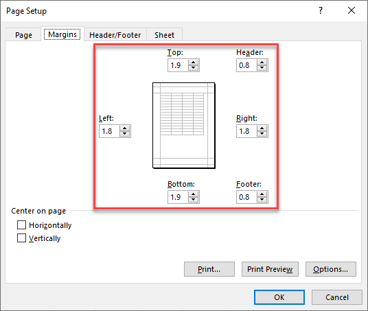 howtoprint margins