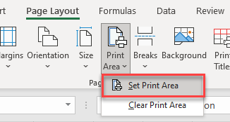 howtoprint set print area