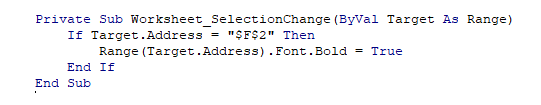 vba ausdruck target.address